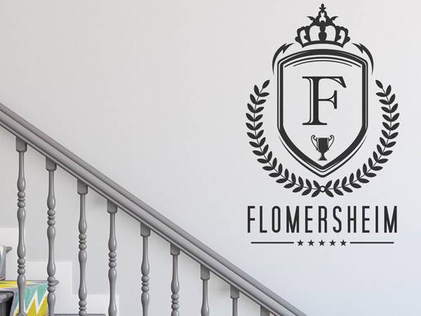 Wandtattoo Flomersheim Wappen