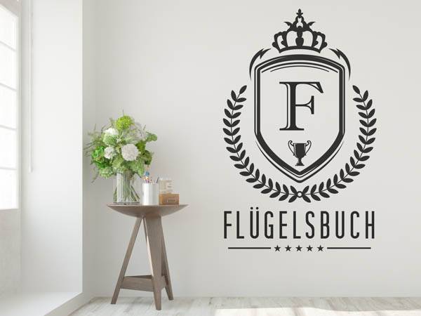 Wandtattoo Flügelsbuch Wappen