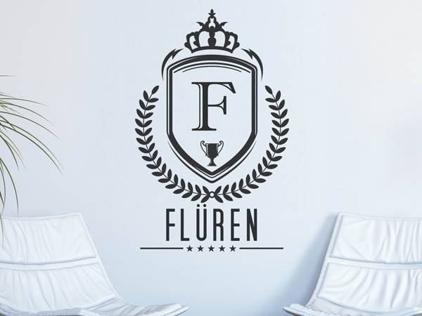 Wandtattoo Flüren Wappen