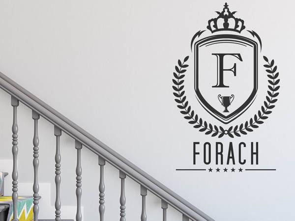 Wandtattoo Forach Wappen