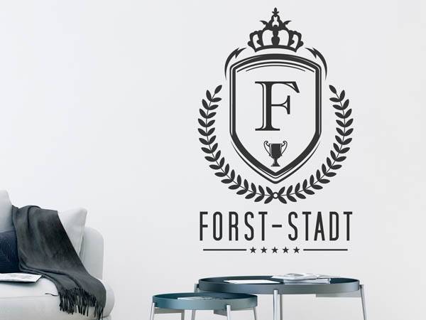 Wandtattoo Forst-Stadt Wappen