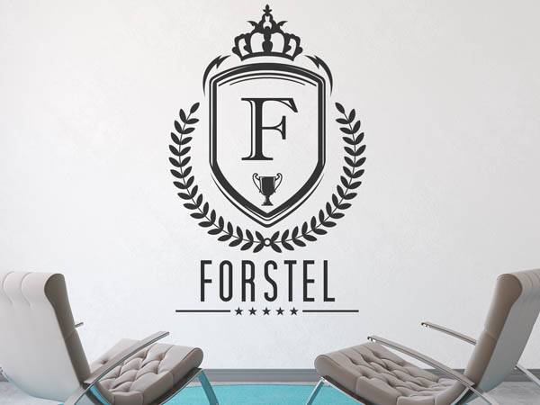 Wandtattoo Forstel Wappen