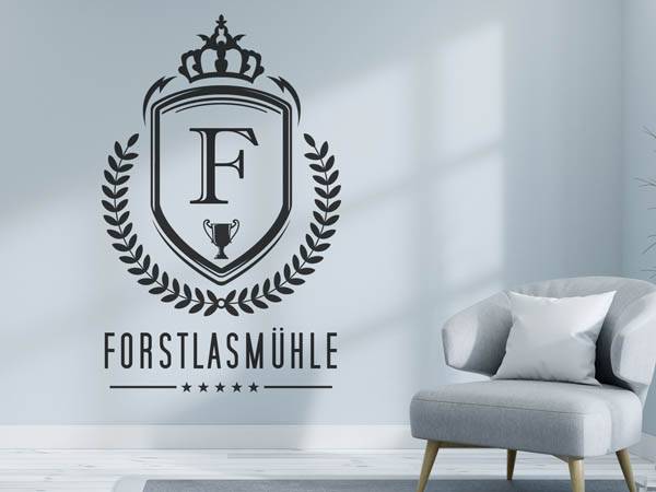Wandtattoo Forstlasmühle Wappen
