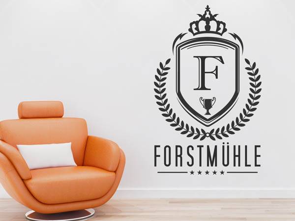 Wandtattoo Forstmühle Wappen