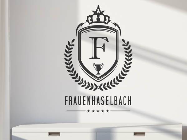 Wandtattoo Frauenhaselbach Wappen
