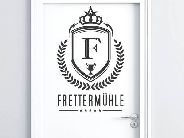 Wandtattoo Frettermühle Wappen