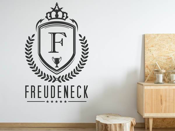 Wandtattoo Freudeneck Wappen