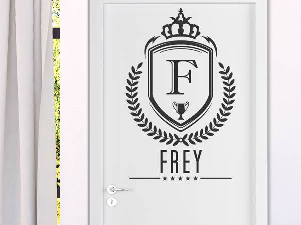 Wandtattoo Frey Wappen