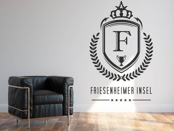 Wandtattoo Friesenheimer Insel Wappen