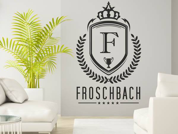 Wandtattoo Froschbach Wappen