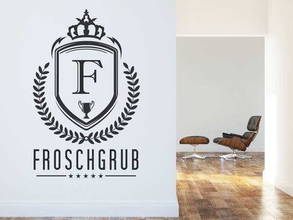 Wandtattoo Froschgrub Wappen
