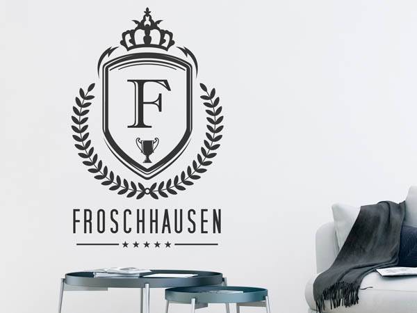 Wandtattoo Froschhausen Wappen