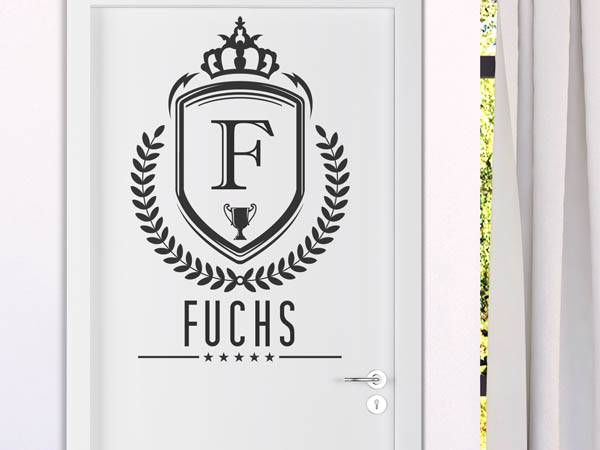 Wandtattoo Fuchs Wappen