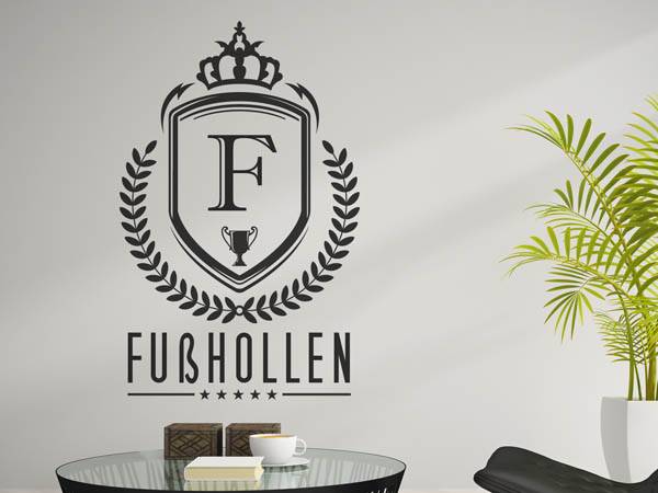 Wandtattoo Fußhollen Wappen