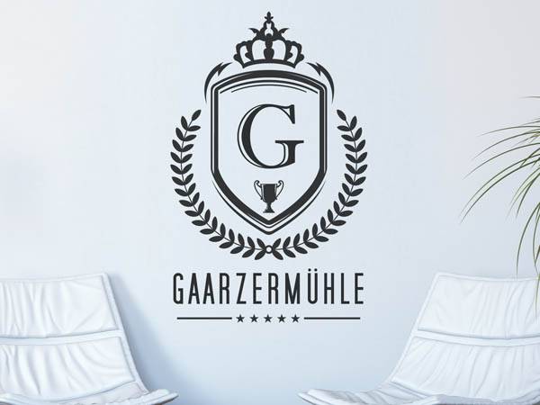 Wandtattoo Gaarzermühle Wappen
