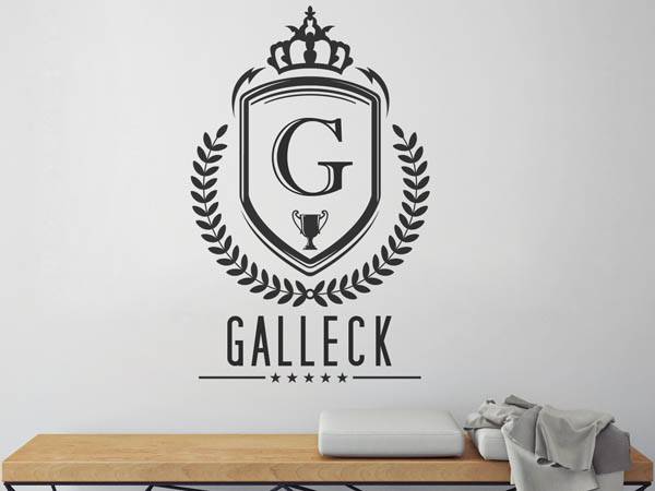 Wandtattoo Galleck Wappen