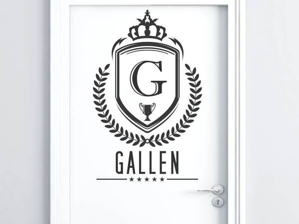 Wandtattoo Gallen Wappen