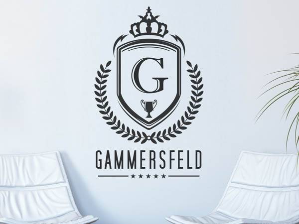 Wandtattoo Gammersfeld Wappen