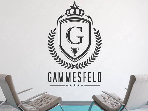 Wandtattoo Gammesfeld Wappen