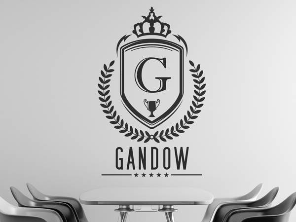 Wandtattoo Gandow Wappen