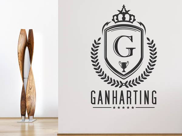 Wandtattoo Ganharting Wappen