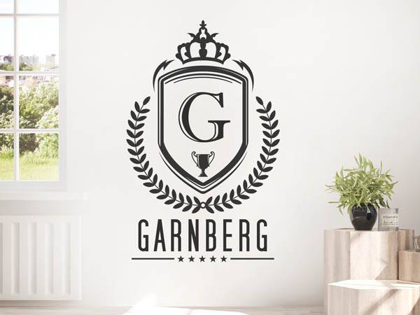 Wandtattoo Garnberg Wappen