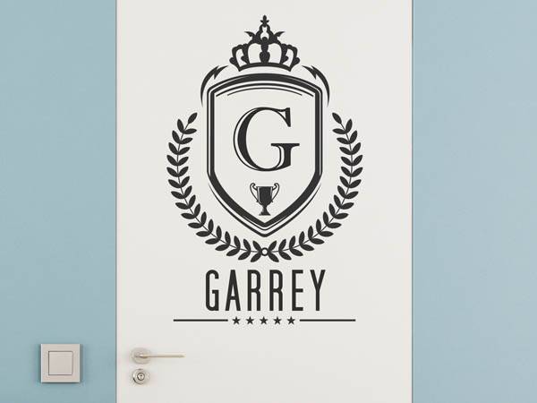 Wandtattoo Garrey Wappen
