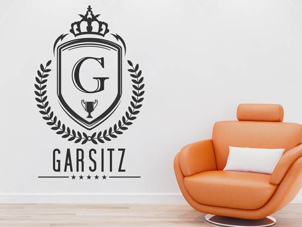 Wandtattoo Garsitz Wappen