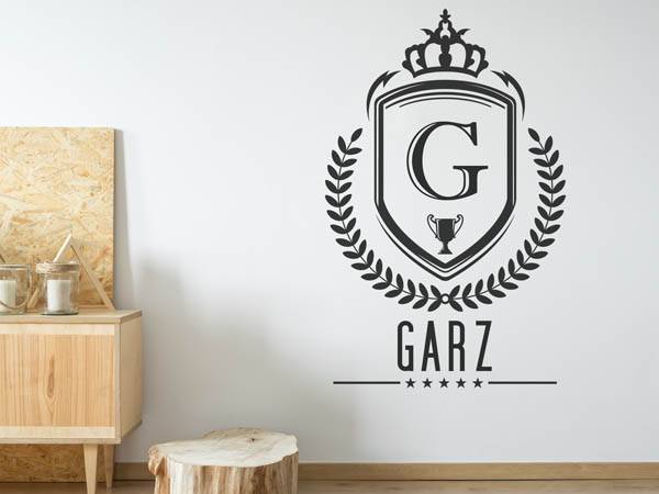 Wandtattoo Garz Wappen