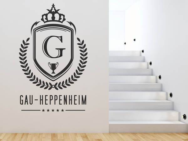 Wandtattoo Gau-Heppenheim Wappen