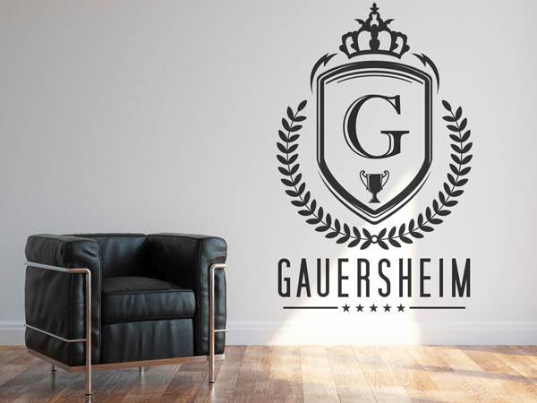 Wandtattoo Gauersheim Wappen