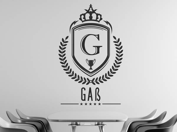 Wandtattoo Gaß Wappen
