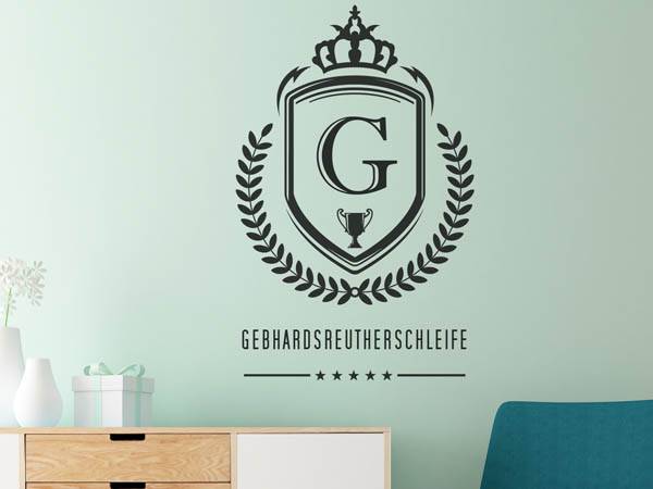 Wandtattoo Gebhardsreutherschleife Wappen