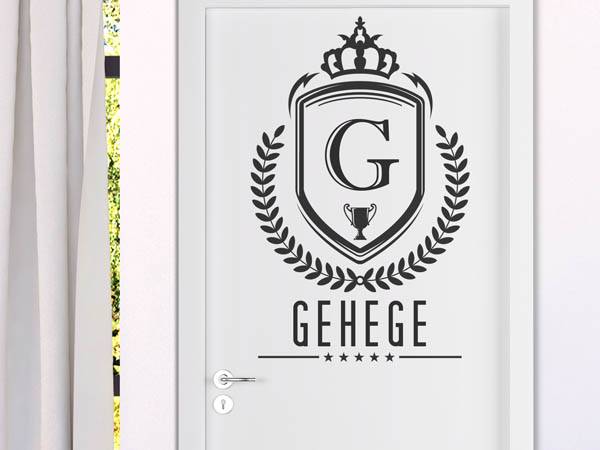 Wandtattoo Gehege Wappen