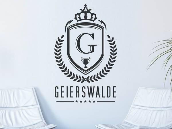 Wandtattoo Geierswalde Wappen
