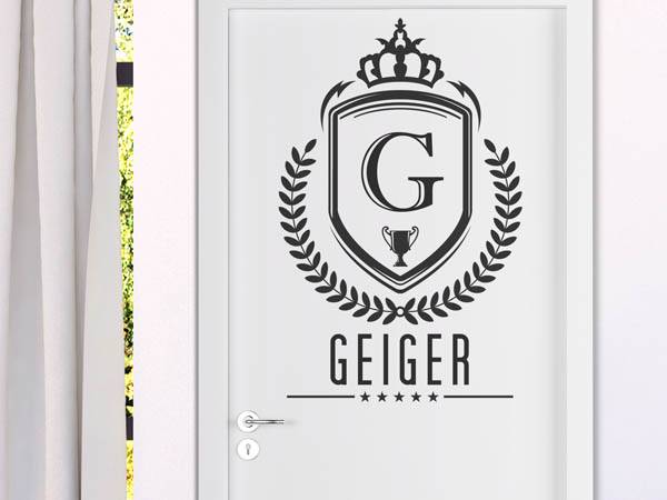 Wandtattoo Geiger Wappen