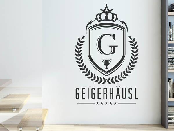 Wandtattoo Geigerhäusl Wappen