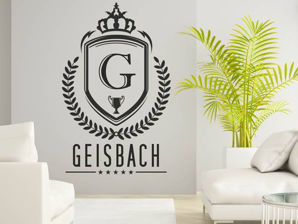Wandtattoo Geisbach Wappen