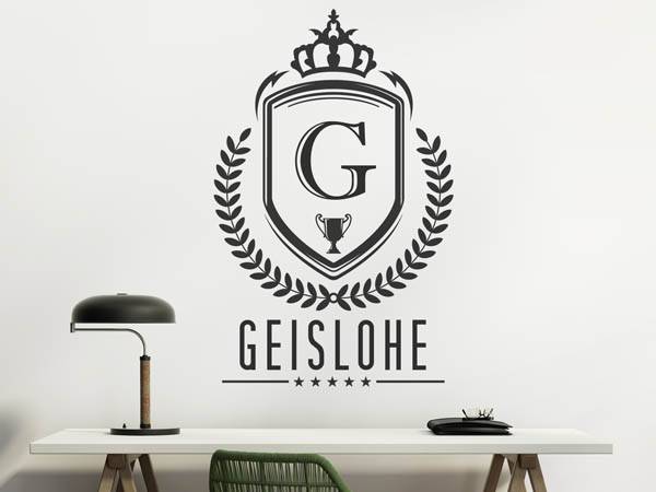 Wandtattoo Geislohe Wappen