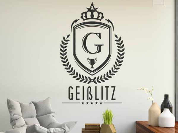Wandtattoo Geißlitz Wappen