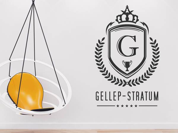 Wandtattoo Gellep-Stratum Wappen