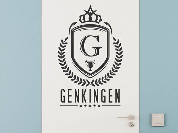 Wandtattoo Genkingen Wappen