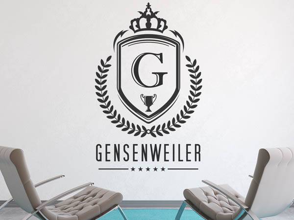 Wandtattoo Gensenweiler Wappen