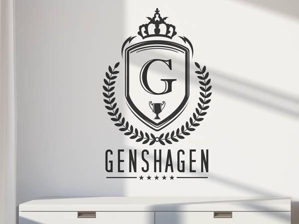 Wandtattoo Genshagen Wappen