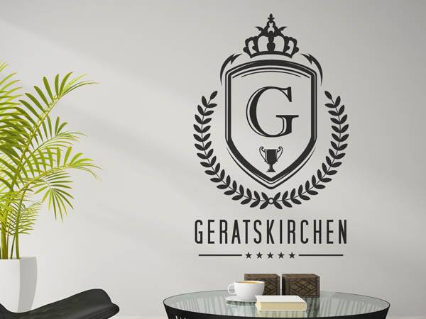 Wandtattoo Geratskirchen Wappen