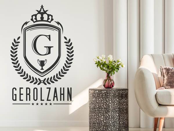Wandtattoo Gerolzahn Wappen