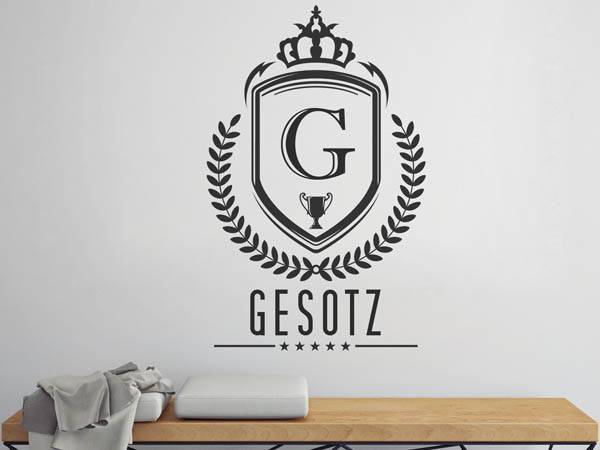 Wandtattoo Gesotz Wappen