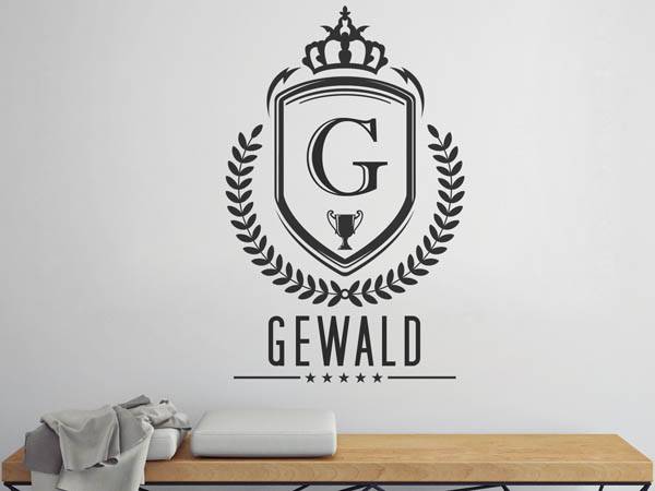 Wandtattoo Gewald Wappen