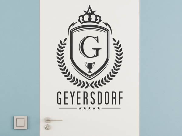 Wandtattoo Geyersdorf Wappen
