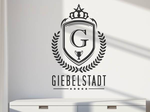 Wandtattoo Giebelstadt Wappen